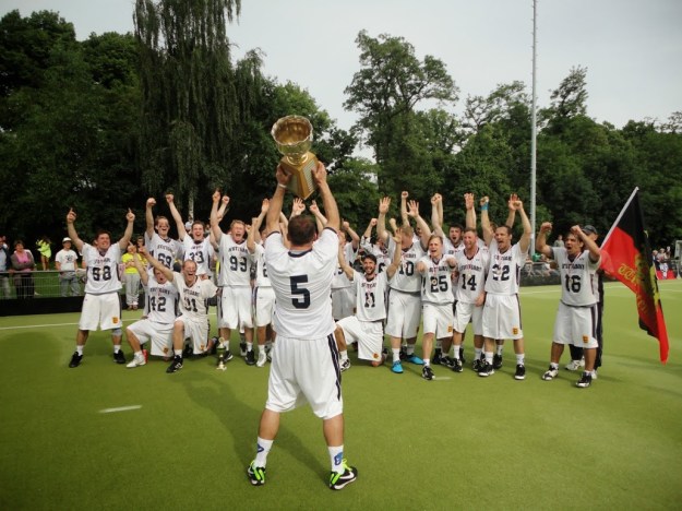 Hard work and enthusiasm payed off for one of our captains (source: Stuttgart Lacrosse)