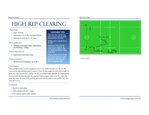 Drill of the week - Template (A PDF Version of this drill of the week can be found at the end of this post)